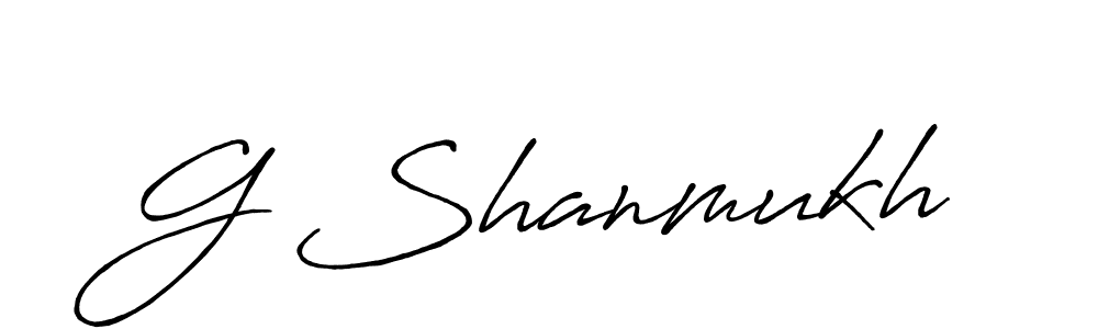 It looks lik you need a new signature style for name G Shanmukh. Design unique handwritten (Antro_Vectra_Bolder) signature with our free signature maker in just a few clicks. G Shanmukh signature style 7 images and pictures png