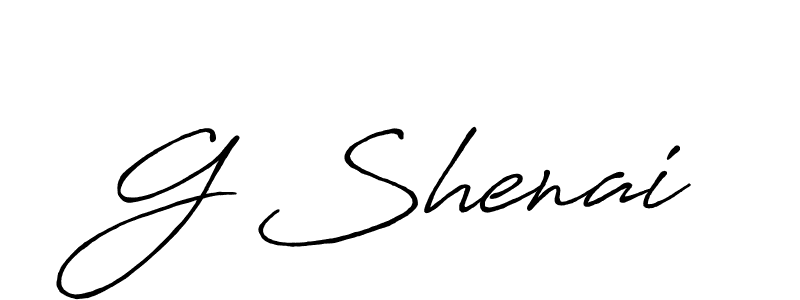 Similarly Antro_Vectra_Bolder is the best handwritten signature design. Signature creator online .You can use it as an online autograph creator for name G Shenai. G Shenai signature style 7 images and pictures png