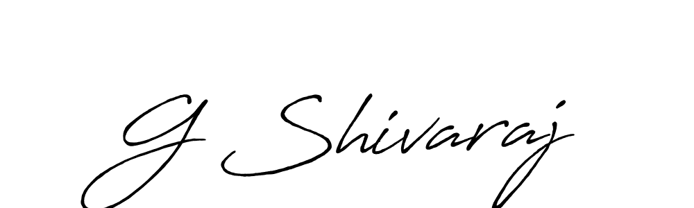 How to make G Shivaraj signature? Antro_Vectra_Bolder is a professional autograph style. Create handwritten signature for G Shivaraj name. G Shivaraj signature style 7 images and pictures png
