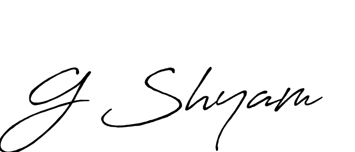 Antro_Vectra_Bolder is a professional signature style that is perfect for those who want to add a touch of class to their signature. It is also a great choice for those who want to make their signature more unique. Get G Shyam name to fancy signature for free. G Shyam signature style 7 images and pictures png