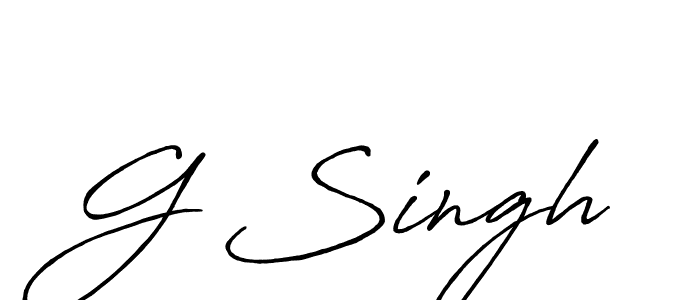 It looks lik you need a new signature style for name G Singh. Design unique handwritten (Antro_Vectra_Bolder) signature with our free signature maker in just a few clicks. G Singh signature style 7 images and pictures png