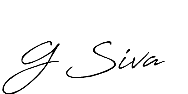 How to make G Siva name signature. Use Antro_Vectra_Bolder style for creating short signs online. This is the latest handwritten sign. G Siva signature style 7 images and pictures png