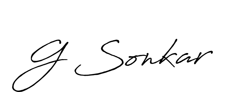 How to Draw G Sonkar signature style? Antro_Vectra_Bolder is a latest design signature styles for name G Sonkar. G Sonkar signature style 7 images and pictures png