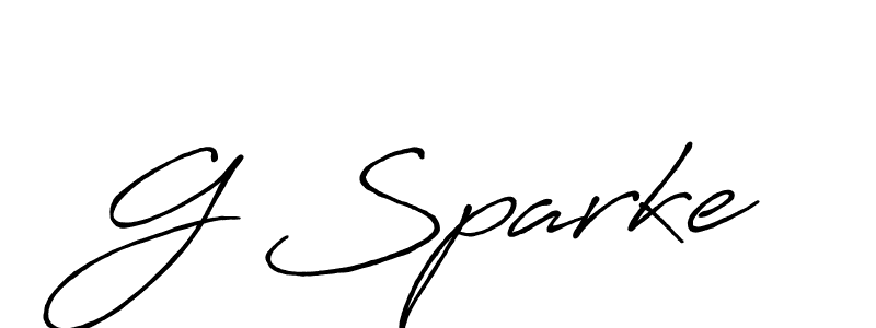 Make a beautiful signature design for name G Sparke. With this signature (Antro_Vectra_Bolder) style, you can create a handwritten signature for free. G Sparke signature style 7 images and pictures png