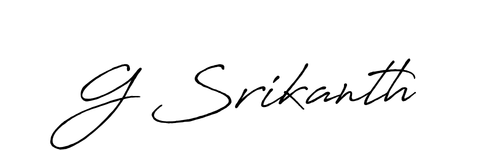 You can use this online signature creator to create a handwritten signature for the name G Srikanth. This is the best online autograph maker. G Srikanth signature style 7 images and pictures png