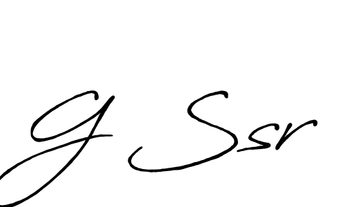 G Ssr stylish signature style. Best Handwritten Sign (Antro_Vectra_Bolder) for my name. Handwritten Signature Collection Ideas for my name G Ssr. G Ssr signature style 7 images and pictures png