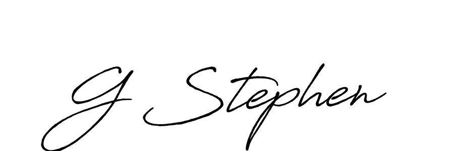 Also You can easily find your signature by using the search form. We will create G Stephen name handwritten signature images for you free of cost using Antro_Vectra_Bolder sign style. G Stephen signature style 7 images and pictures png