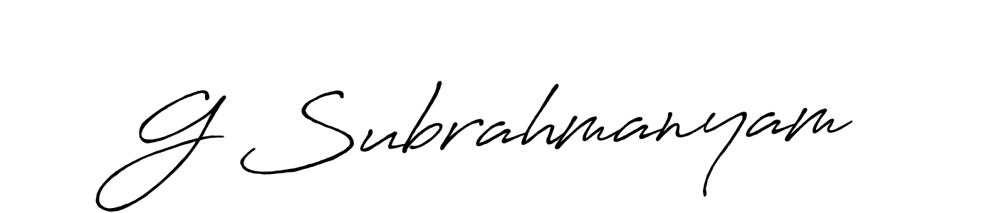 Similarly Antro_Vectra_Bolder is the best handwritten signature design. Signature creator online .You can use it as an online autograph creator for name G Subrahmanyam. G Subrahmanyam signature style 7 images and pictures png