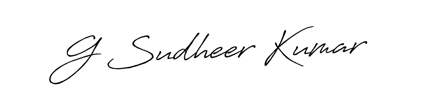 Also You can easily find your signature by using the search form. We will create G Sudheer Kumar name handwritten signature images for you free of cost using Antro_Vectra_Bolder sign style. G Sudheer Kumar signature style 7 images and pictures png