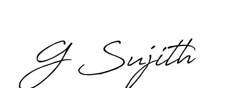 Antro_Vectra_Bolder is a professional signature style that is perfect for those who want to add a touch of class to their signature. It is also a great choice for those who want to make their signature more unique. Get G Sujith name to fancy signature for free. G Sujith signature style 7 images and pictures png