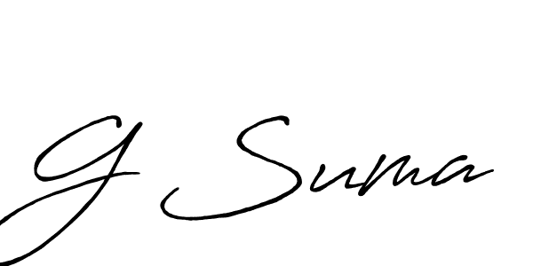 It looks lik you need a new signature style for name G Suma. Design unique handwritten (Antro_Vectra_Bolder) signature with our free signature maker in just a few clicks. G Suma signature style 7 images and pictures png