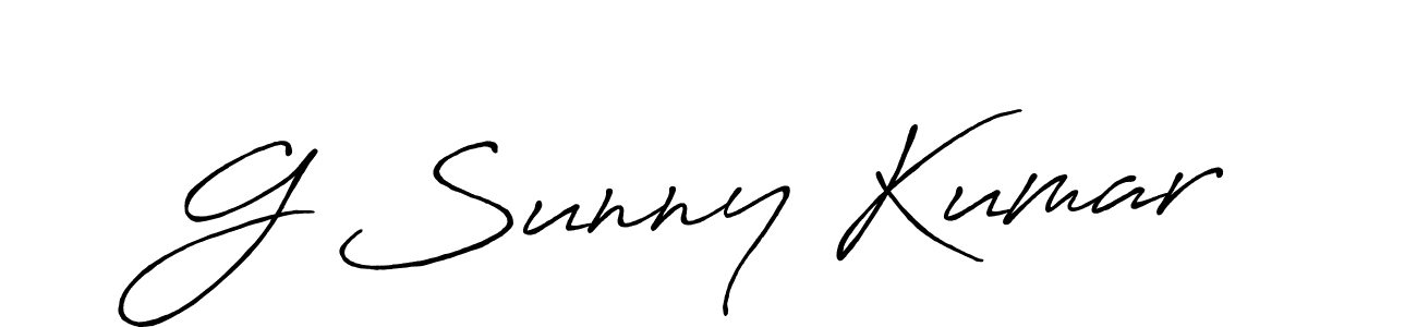 if you are searching for the best signature style for your name G Sunny Kumar. so please give up your signature search. here we have designed multiple signature styles  using Antro_Vectra_Bolder. G Sunny Kumar signature style 7 images and pictures png