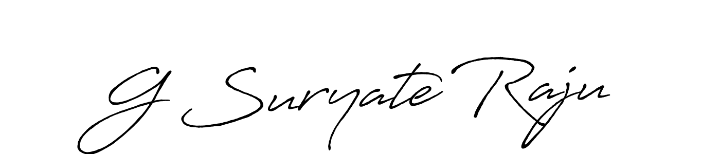 if you are searching for the best signature style for your name G Suryate Raju. so please give up your signature search. here we have designed multiple signature styles  using Antro_Vectra_Bolder. G Suryate Raju signature style 7 images and pictures png