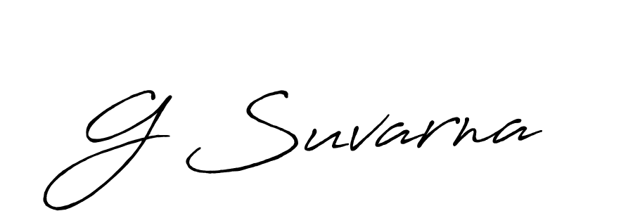 How to make G Suvarna signature? Antro_Vectra_Bolder is a professional autograph style. Create handwritten signature for G Suvarna name. G Suvarna signature style 7 images and pictures png