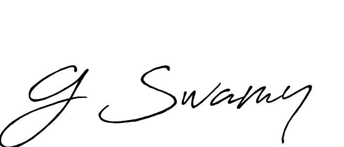 The best way (Antro_Vectra_Bolder) to make a short signature is to pick only two or three words in your name. The name G Swamy include a total of six letters. For converting this name. G Swamy signature style 7 images and pictures png