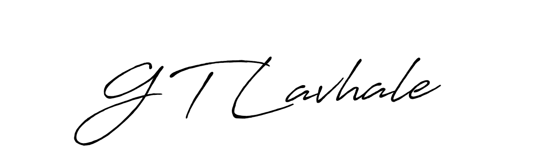Design your own signature with our free online signature maker. With this signature software, you can create a handwritten (Antro_Vectra_Bolder) signature for name G T Lavhale. G T Lavhale signature style 7 images and pictures png
