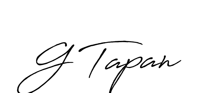 G Tapan stylish signature style. Best Handwritten Sign (Antro_Vectra_Bolder) for my name. Handwritten Signature Collection Ideas for my name G Tapan. G Tapan signature style 7 images and pictures png