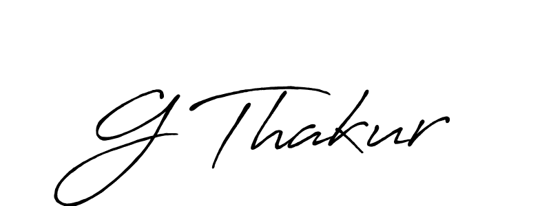 Use a signature maker to create a handwritten signature online. With this signature software, you can design (Antro_Vectra_Bolder) your own signature for name G Thakur. G Thakur signature style 7 images and pictures png