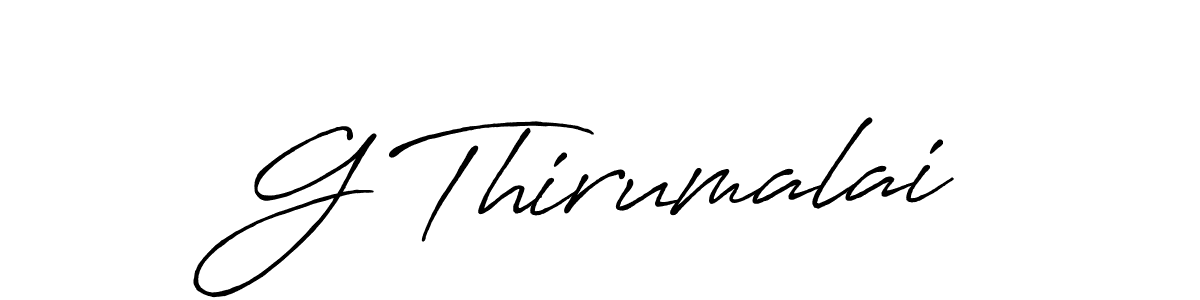Create a beautiful signature design for name G Thirumalai. With this signature (Antro_Vectra_Bolder) fonts, you can make a handwritten signature for free. G Thirumalai signature style 7 images and pictures png