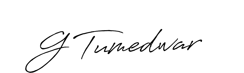 Use a signature maker to create a handwritten signature online. With this signature software, you can design (Antro_Vectra_Bolder) your own signature for name G Tumedwar. G Tumedwar signature style 7 images and pictures png