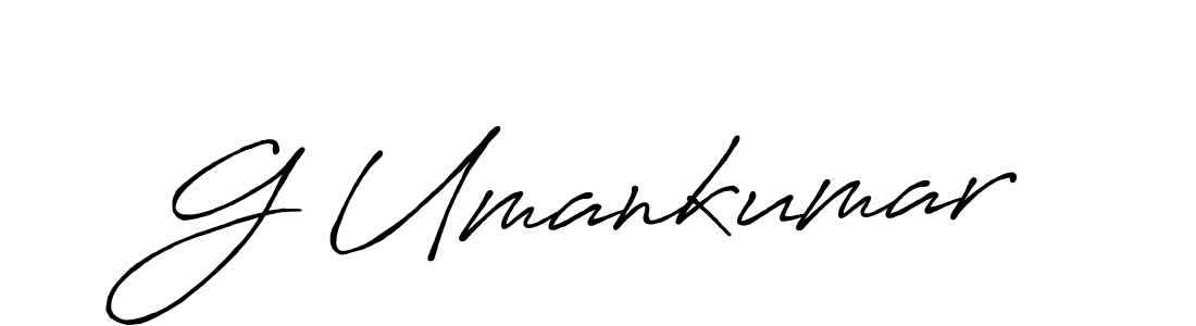 G Umankumar stylish signature style. Best Handwritten Sign (Antro_Vectra_Bolder) for my name. Handwritten Signature Collection Ideas for my name G Umankumar. G Umankumar signature style 7 images and pictures png
