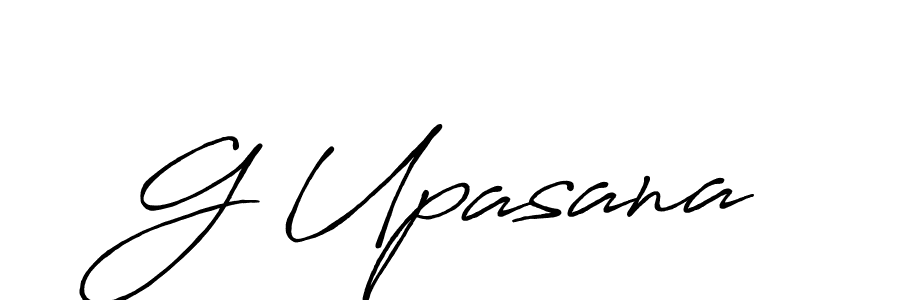 Create a beautiful signature design for name G Upasana. With this signature (Antro_Vectra_Bolder) fonts, you can make a handwritten signature for free. G Upasana signature style 7 images and pictures png