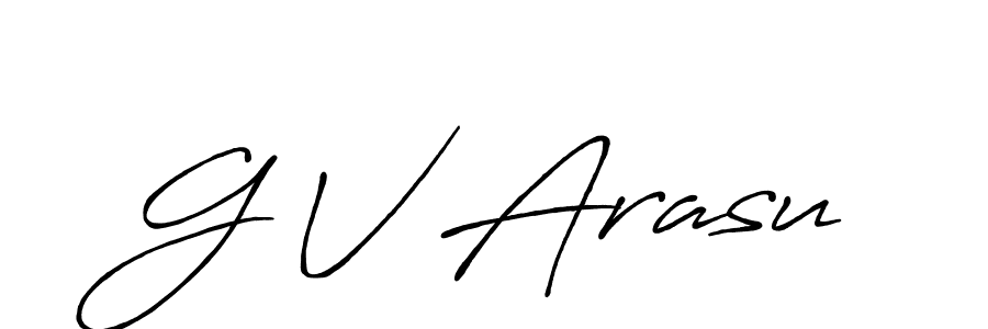 Best and Professional Signature Style for G V Arasu. Antro_Vectra_Bolder Best Signature Style Collection. G V Arasu signature style 7 images and pictures png