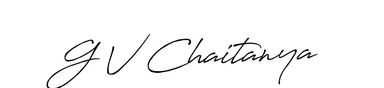 It looks lik you need a new signature style for name G V Chaitanya. Design unique handwritten (Antro_Vectra_Bolder) signature with our free signature maker in just a few clicks. G V Chaitanya signature style 7 images and pictures png