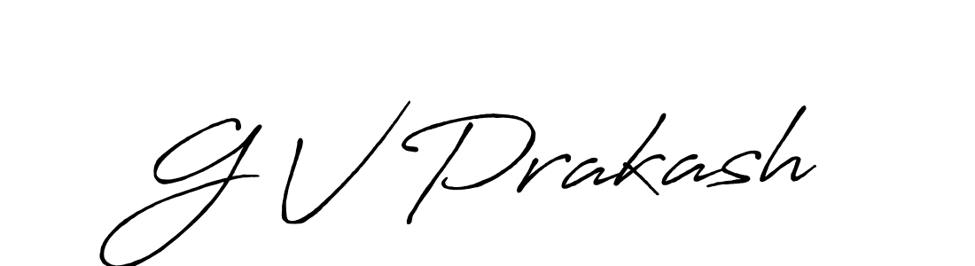 Use a signature maker to create a handwritten signature online. With this signature software, you can design (Antro_Vectra_Bolder) your own signature for name G V Prakash. G V Prakash signature style 7 images and pictures png