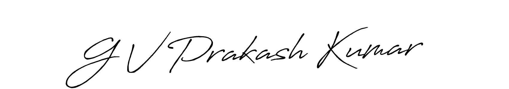 Use a signature maker to create a handwritten signature online. With this signature software, you can design (Antro_Vectra_Bolder) your own signature for name G V Prakash Kumar. G V Prakash Kumar signature style 7 images and pictures png