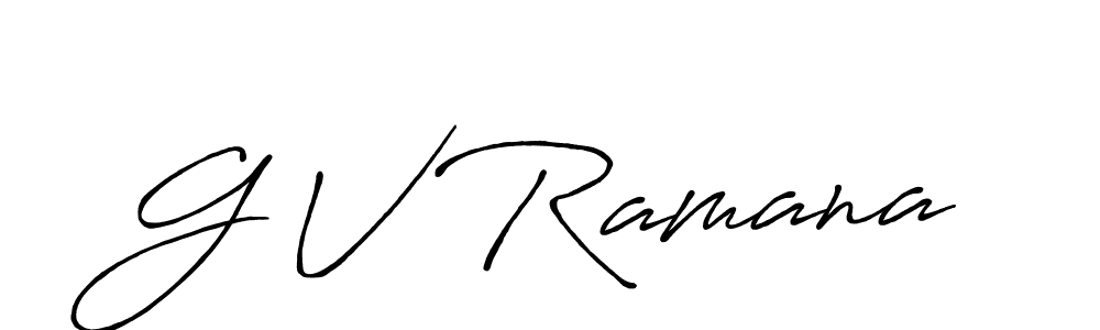 How to Draw G V Ramana signature style? Antro_Vectra_Bolder is a latest design signature styles for name G V Ramana. G V Ramana signature style 7 images and pictures png