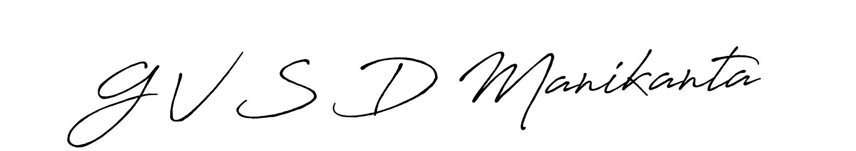 Make a beautiful signature design for name G V S D Manikanta. Use this online signature maker to create a handwritten signature for free. G V S D Manikanta signature style 7 images and pictures png