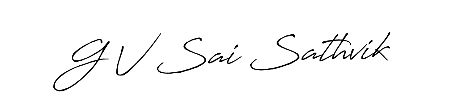 Here are the top 10 professional signature styles for the name G V Sai Sathvik. These are the best autograph styles you can use for your name. G V Sai Sathvik signature style 7 images and pictures png