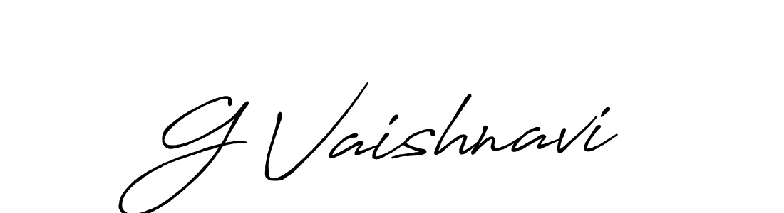 Use a signature maker to create a handwritten signature online. With this signature software, you can design (Antro_Vectra_Bolder) your own signature for name G Vaishnavi. G Vaishnavi signature style 7 images and pictures png