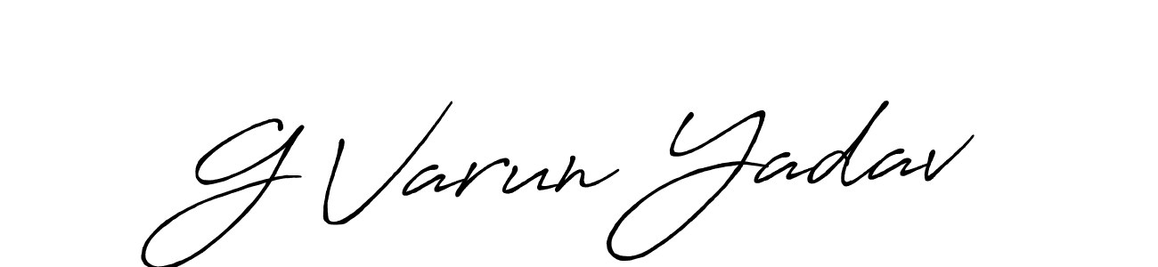 How to Draw G Varun Yadav signature style? Antro_Vectra_Bolder is a latest design signature styles for name G Varun Yadav. G Varun Yadav signature style 7 images and pictures png