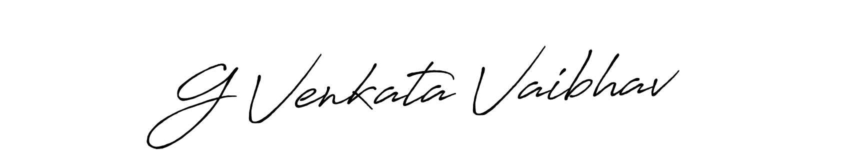 It looks lik you need a new signature style for name G Venkata Vaibhav. Design unique handwritten (Antro_Vectra_Bolder) signature with our free signature maker in just a few clicks. G Venkata Vaibhav signature style 7 images and pictures png