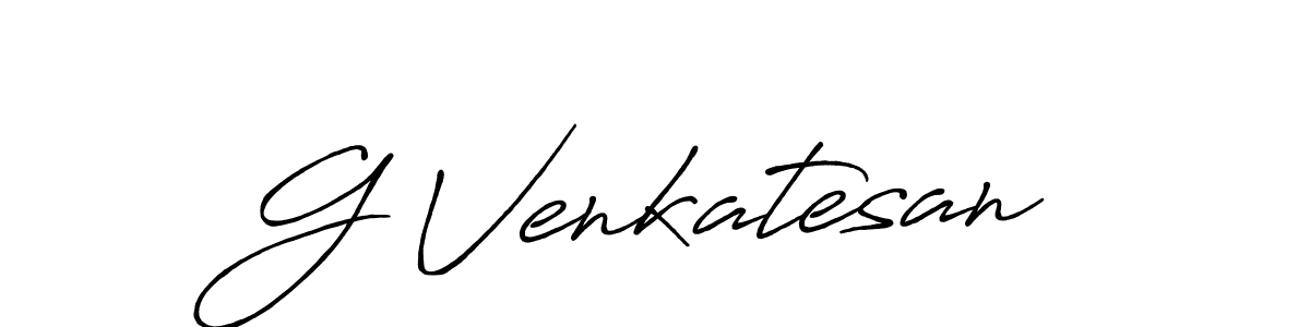 Use a signature maker to create a handwritten signature online. With this signature software, you can design (Antro_Vectra_Bolder) your own signature for name G Venkatesan. G Venkatesan signature style 7 images and pictures png