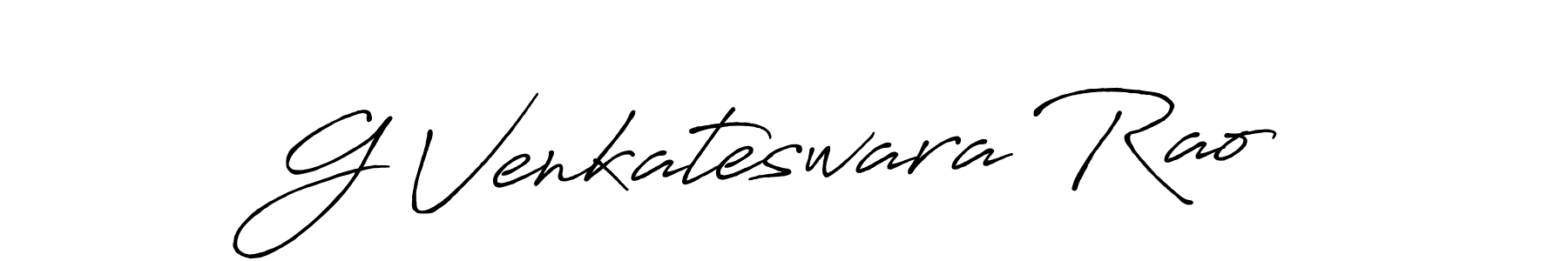 Make a beautiful signature design for name G Venkateswara Rao. With this signature (Antro_Vectra_Bolder) style, you can create a handwritten signature for free. G Venkateswara Rao signature style 7 images and pictures png