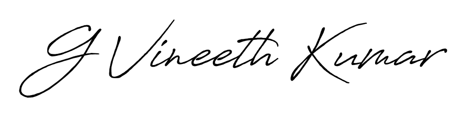 Create a beautiful signature design for name G Vineeth Kumar. With this signature (Antro_Vectra_Bolder) fonts, you can make a handwritten signature for free. G Vineeth Kumar signature style 7 images and pictures png