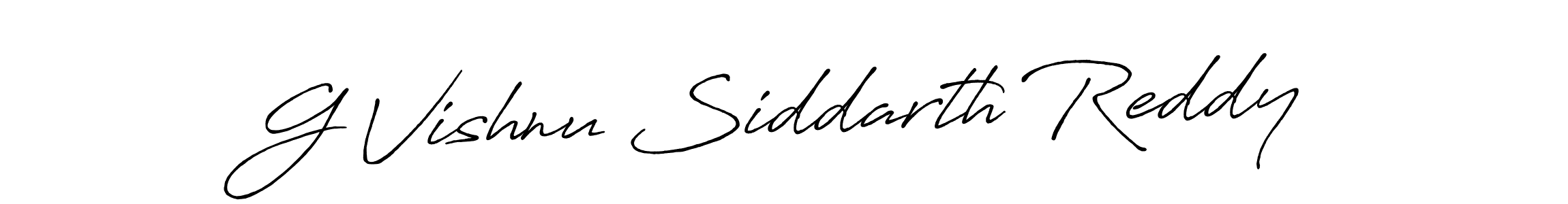 The best way (Antro_Vectra_Bolder) to make a short signature is to pick only two or three words in your name. The name G Vishnu Siddarth Reddy include a total of six letters. For converting this name. G Vishnu Siddarth Reddy signature style 7 images and pictures png