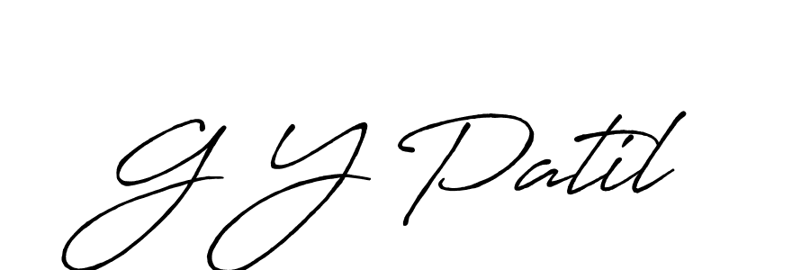 if you are searching for the best signature style for your name G Y Patil. so please give up your signature search. here we have designed multiple signature styles  using Antro_Vectra_Bolder. G Y Patil signature style 7 images and pictures png