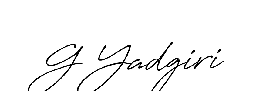G Yadgiri stylish signature style. Best Handwritten Sign (Antro_Vectra_Bolder) for my name. Handwritten Signature Collection Ideas for my name G Yadgiri. G Yadgiri signature style 7 images and pictures png