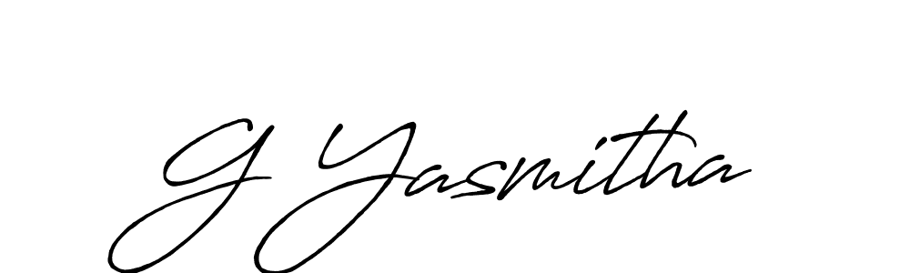 How to make G Yasmitha signature? Antro_Vectra_Bolder is a professional autograph style. Create handwritten signature for G Yasmitha name. G Yasmitha signature style 7 images and pictures png