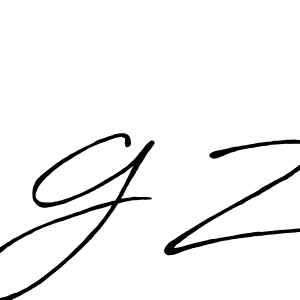 if you are searching for the best signature style for your name G Z. so please give up your signature search. here we have designed multiple signature styles  using Antro_Vectra_Bolder. G Z signature style 7 images and pictures png