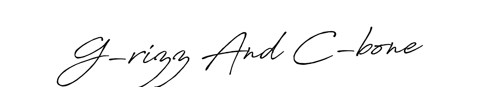 G-rizz And C-bone stylish signature style. Best Handwritten Sign (Antro_Vectra_Bolder) for my name. Handwritten Signature Collection Ideas for my name G-rizz And C-bone. G-rizz And C-bone signature style 7 images and pictures png