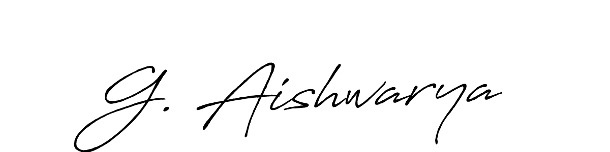 Design your own signature with our free online signature maker. With this signature software, you can create a handwritten (Antro_Vectra_Bolder) signature for name G. Aishwarya. G. Aishwarya signature style 7 images and pictures png