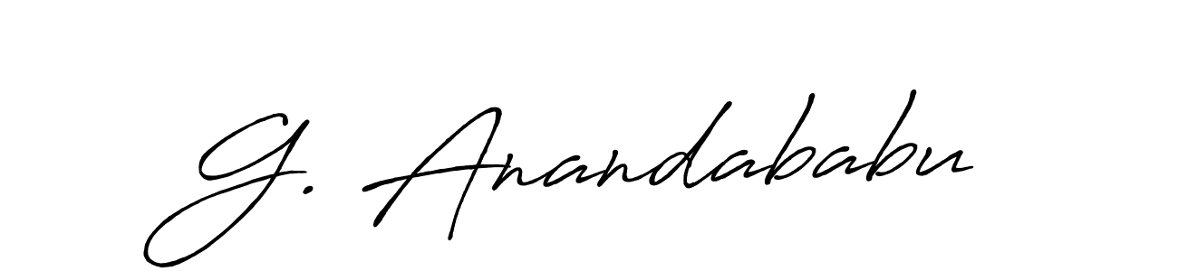 Best and Professional Signature Style for G. Anandababu. Antro_Vectra_Bolder Best Signature Style Collection. G. Anandababu signature style 7 images and pictures png