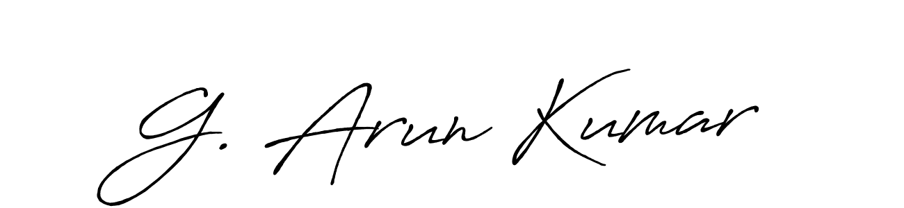 G. Arun Kumar stylish signature style. Best Handwritten Sign (Antro_Vectra_Bolder) for my name. Handwritten Signature Collection Ideas for my name G. Arun Kumar. G. Arun Kumar signature style 7 images and pictures png