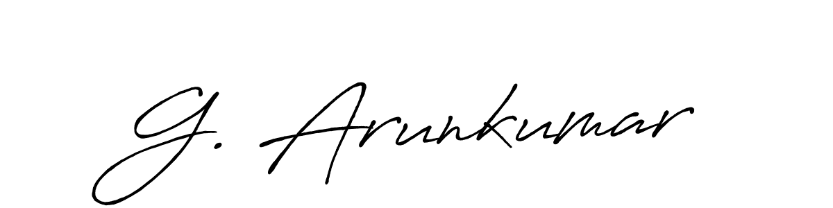 G. Arunkumar stylish signature style. Best Handwritten Sign (Antro_Vectra_Bolder) for my name. Handwritten Signature Collection Ideas for my name G. Arunkumar. G. Arunkumar signature style 7 images and pictures png