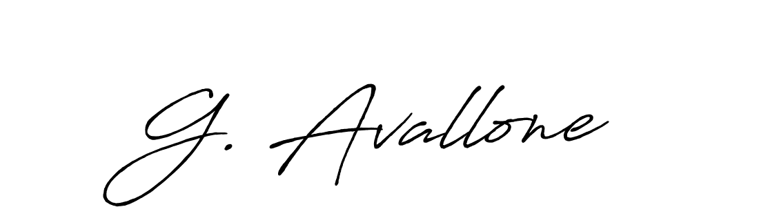 Design your own signature with our free online signature maker. With this signature software, you can create a handwritten (Antro_Vectra_Bolder) signature for name G. Avallone. G. Avallone signature style 7 images and pictures png